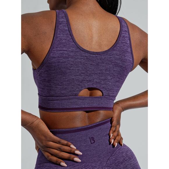 BBL BuffBunny Lift Seamless Reversible Sports Bra Eggplant Purple M 36 A B C - Picture 8 of 13